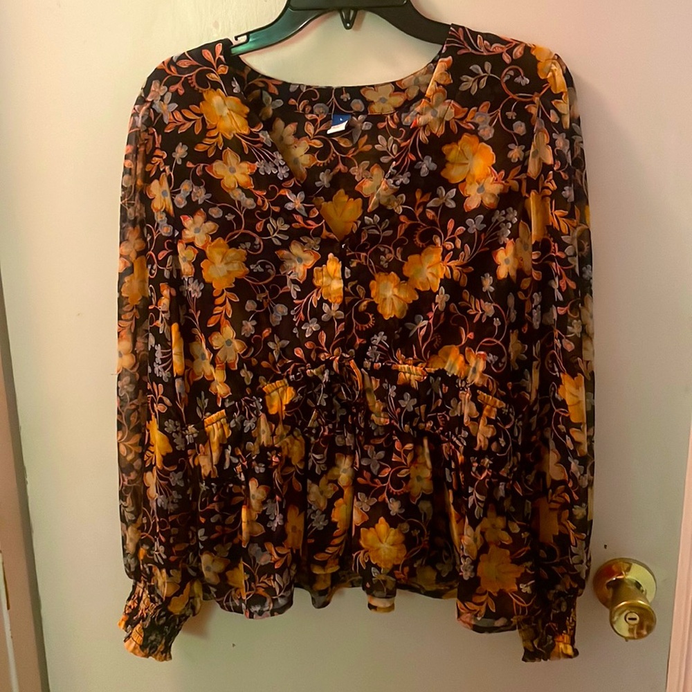 floral blouse